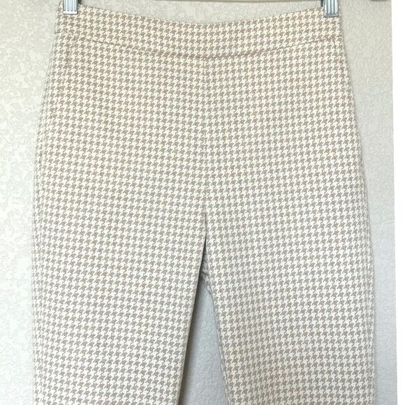 SEZANE Clara Trousers Camel/Ecru Houndstooth Women’s Size 34/US 2 EUC - Picture 10 of 15